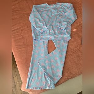 Kids Blue and Pink Bow Matching Set